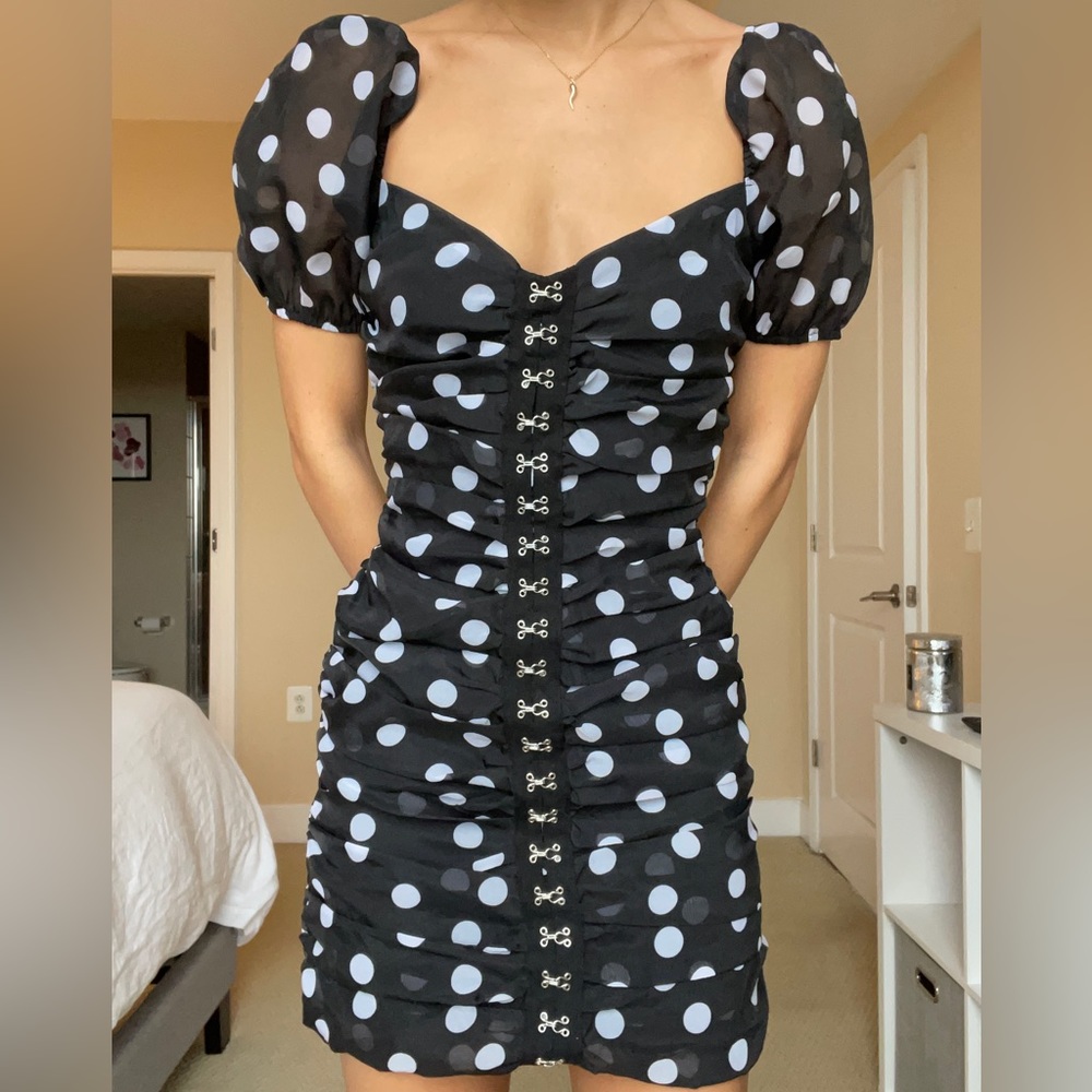 Urban Outfitters Black and White Polka Dot Dress